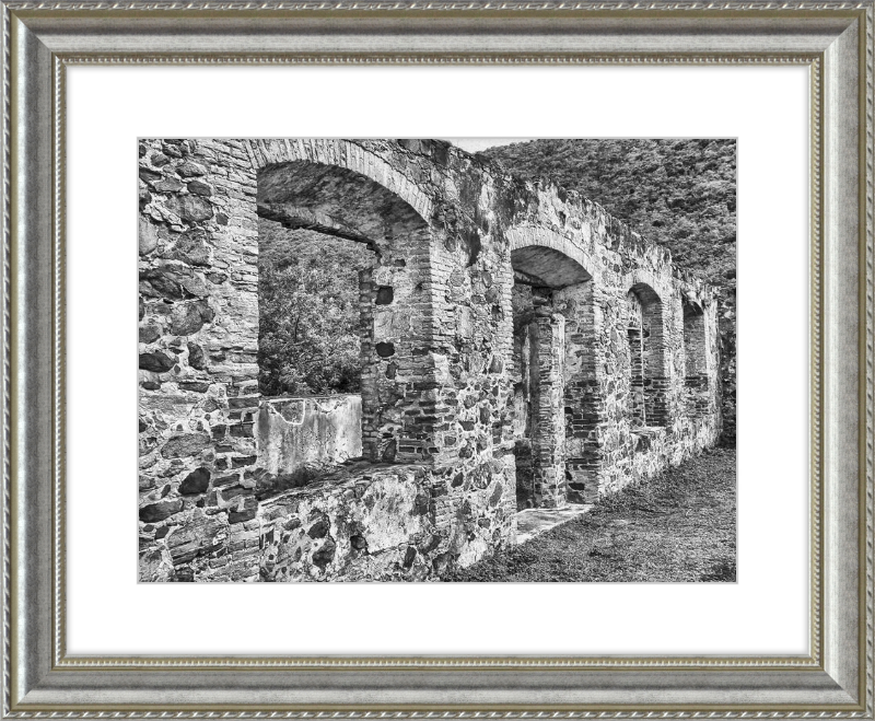 Annaberg Sugar Mill Arches - B&W