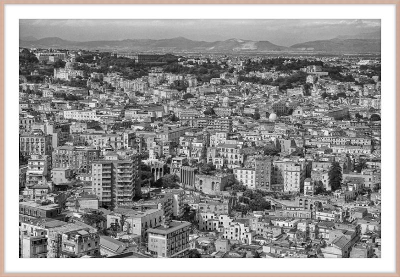 Naples from Castel Nuovo - B&W