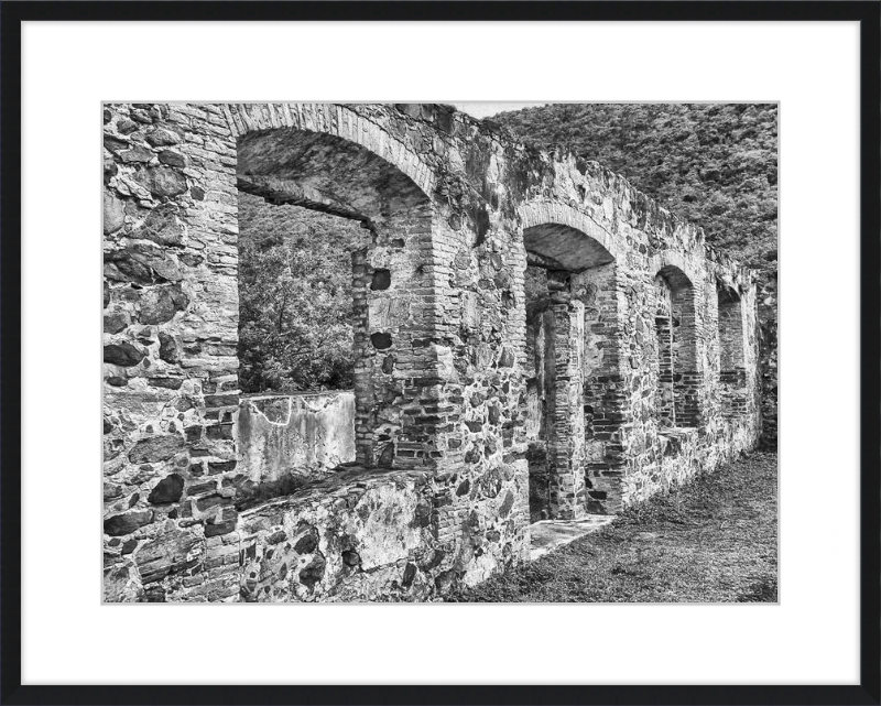 Annaberg Sugar Mill Arches - B&W