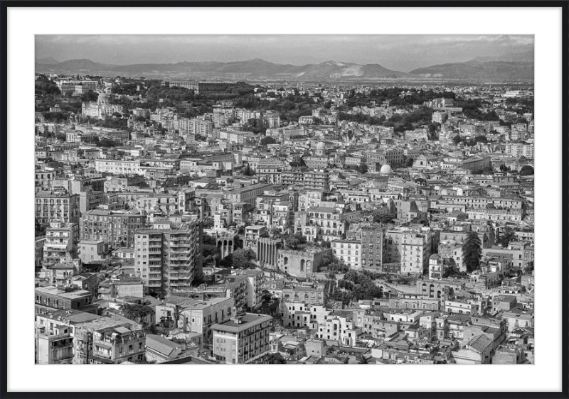 Naples from Castel Nuovo - B&W
