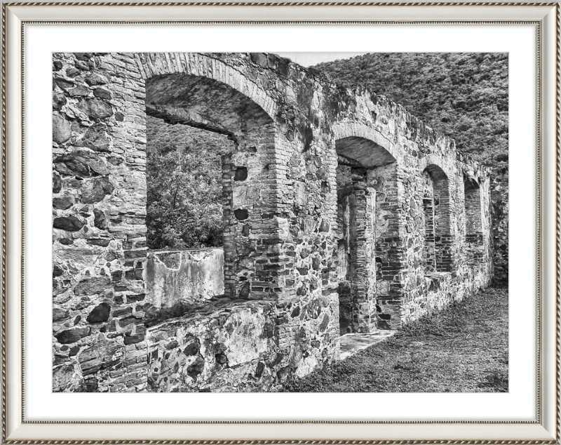 Annaberg Sugar Mill Arches - B&W
