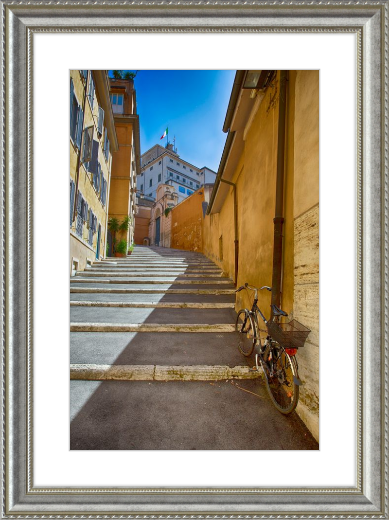 Bicycle on the Stairs