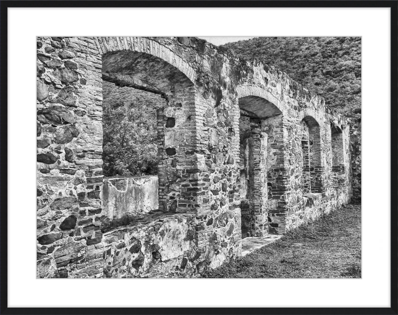 Annaberg Sugar Mill Arches - B&W