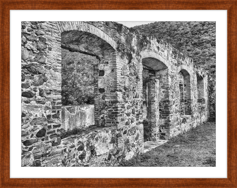 Annaberg Sugar Mill Arches - B&W