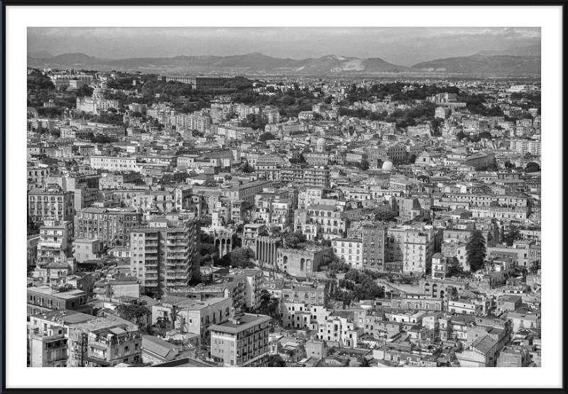Naples from Castel Nuovo - B&W