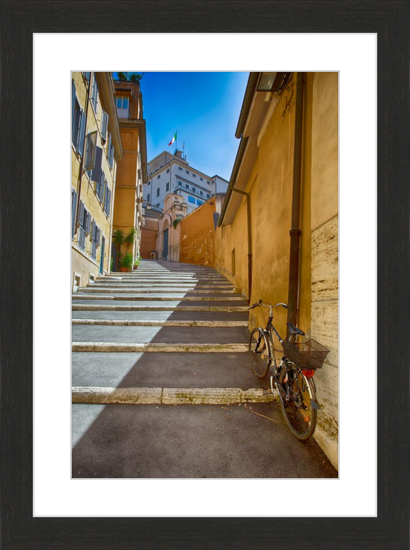 Bicycle on the Stairs