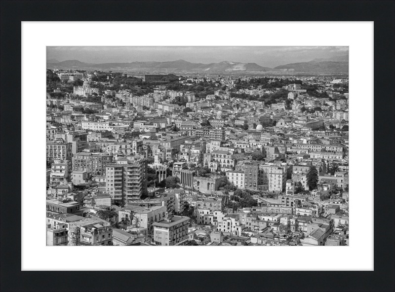 Naples from Castel Nuovo - B&W