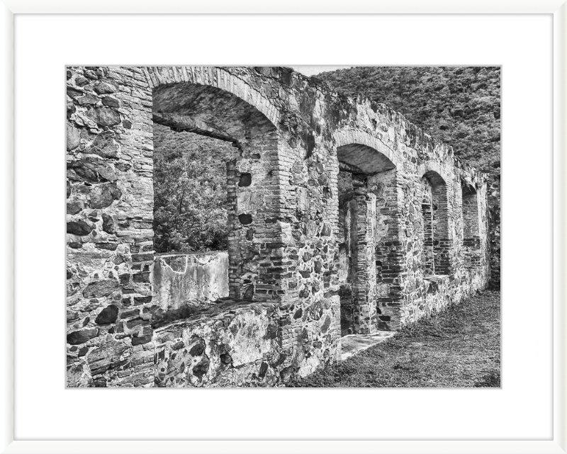 Annaberg Sugar Mill Arches - B&W