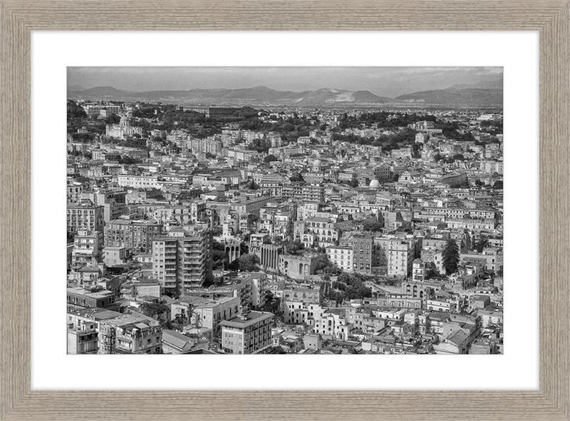 Naples from Castel Nuovo - B&W