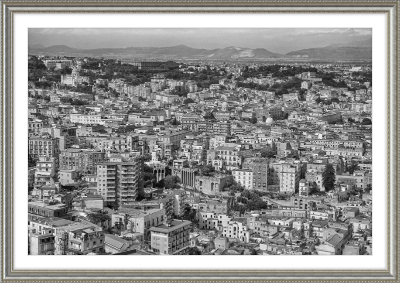 Naples from Castel Nuovo - B&W