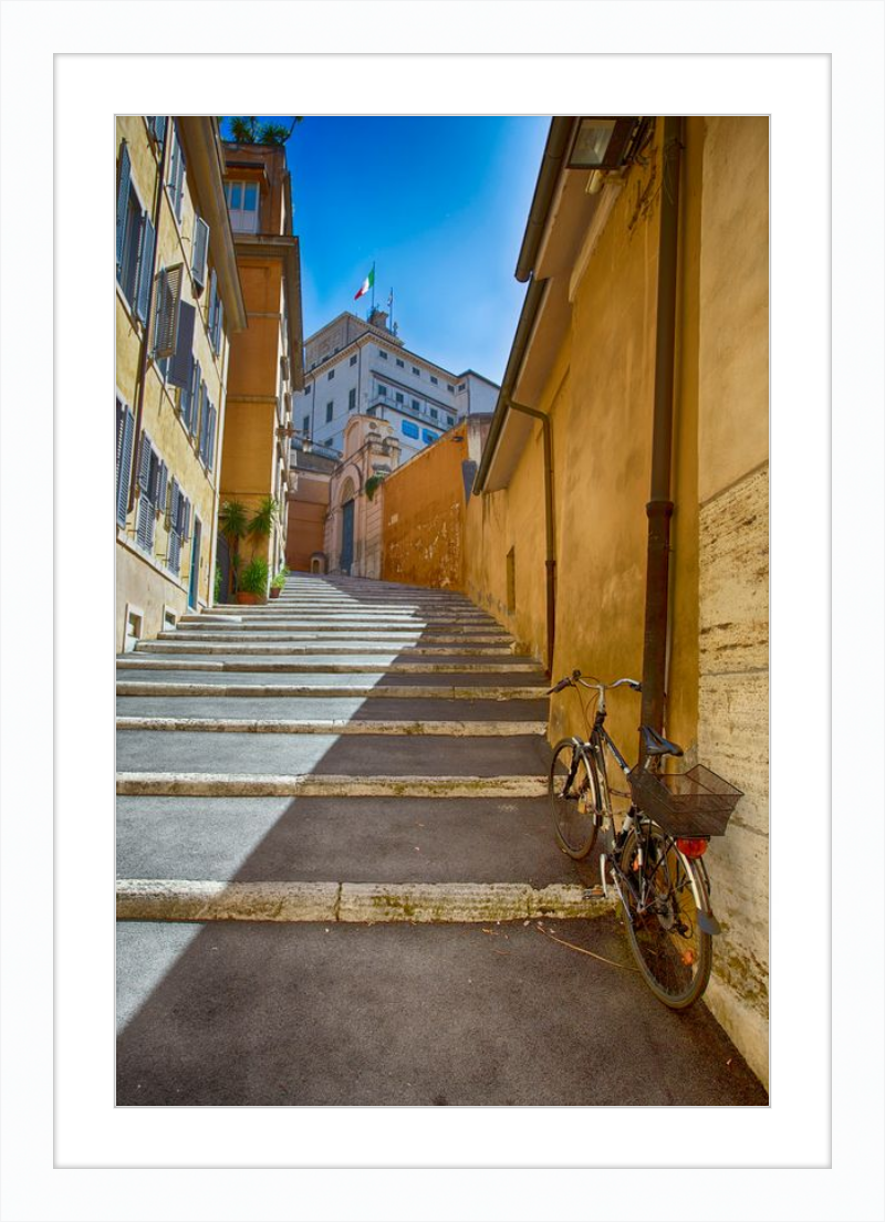 Bicycle on the Stairs