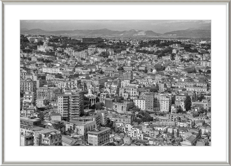 Naples from Castel Nuovo - B&W