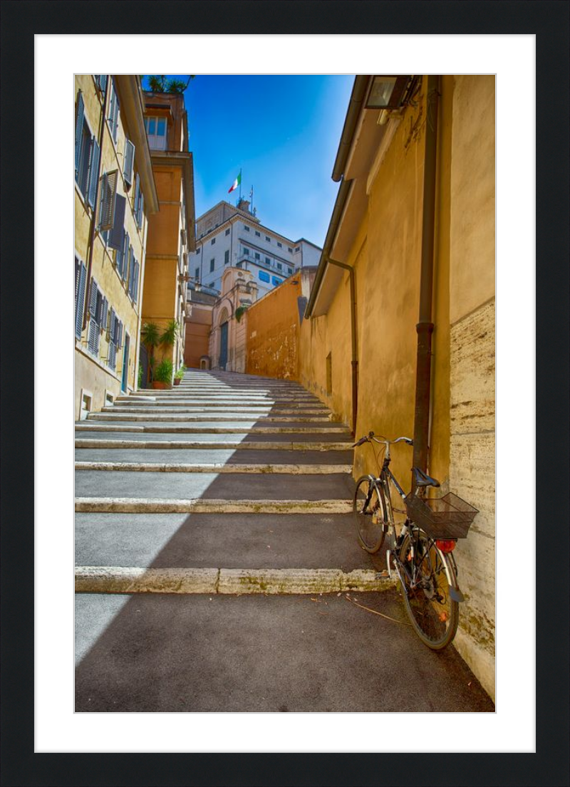 Bicycle on the Stairs