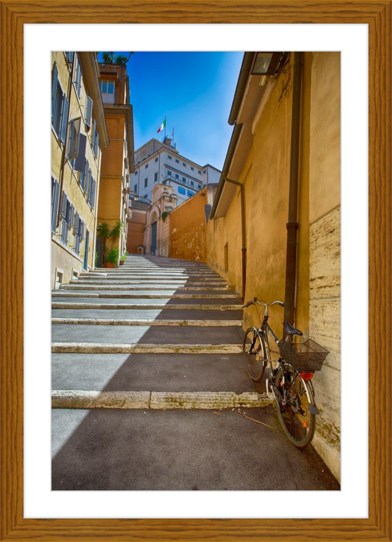 Bicycle on the Stairs