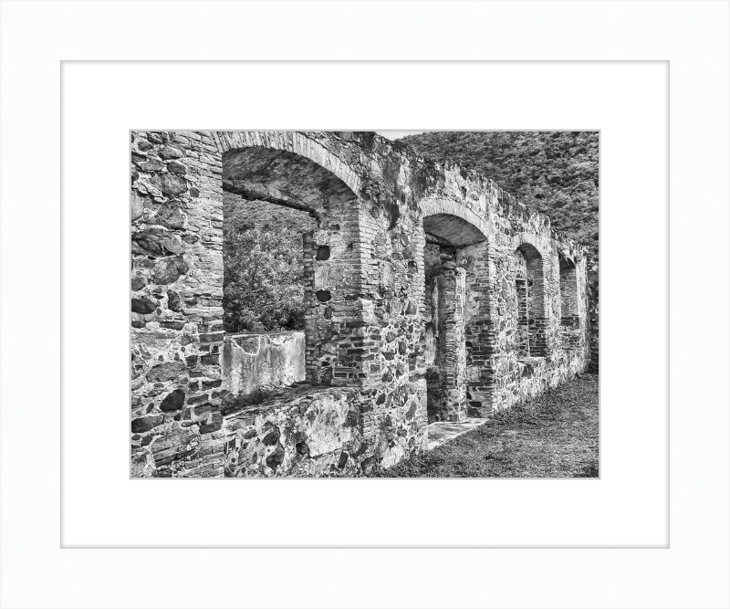 Annaberg Sugar Mill Arches - B&W
