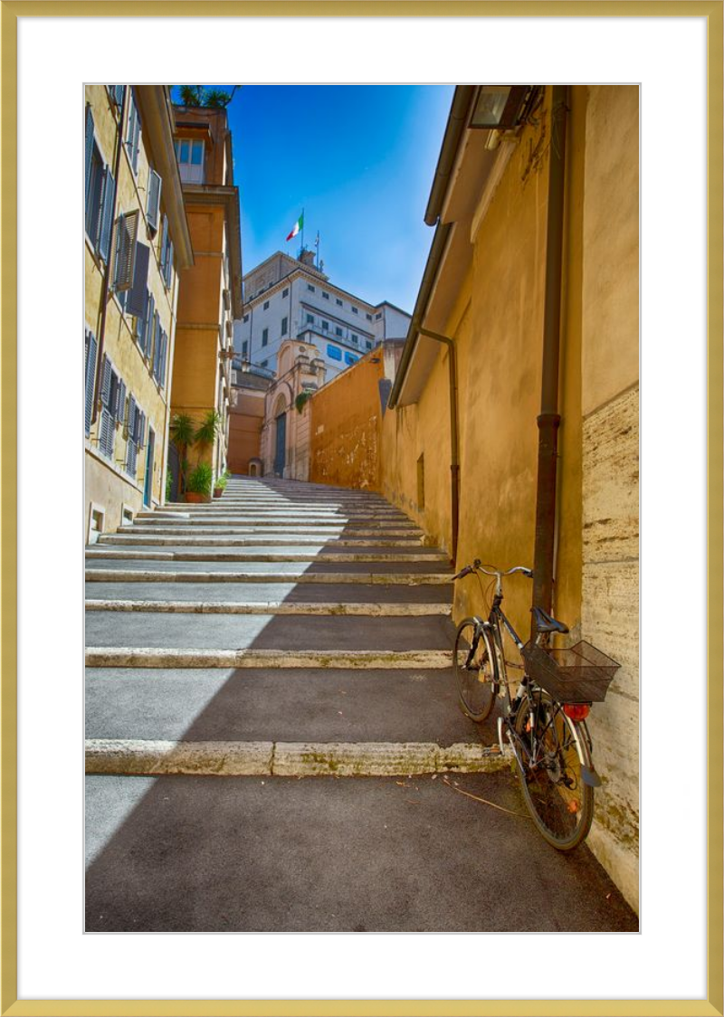 Bicycle on the Stairs