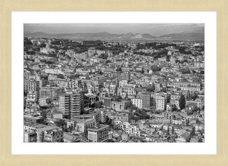 Naples from Castel Nuovo - B&W