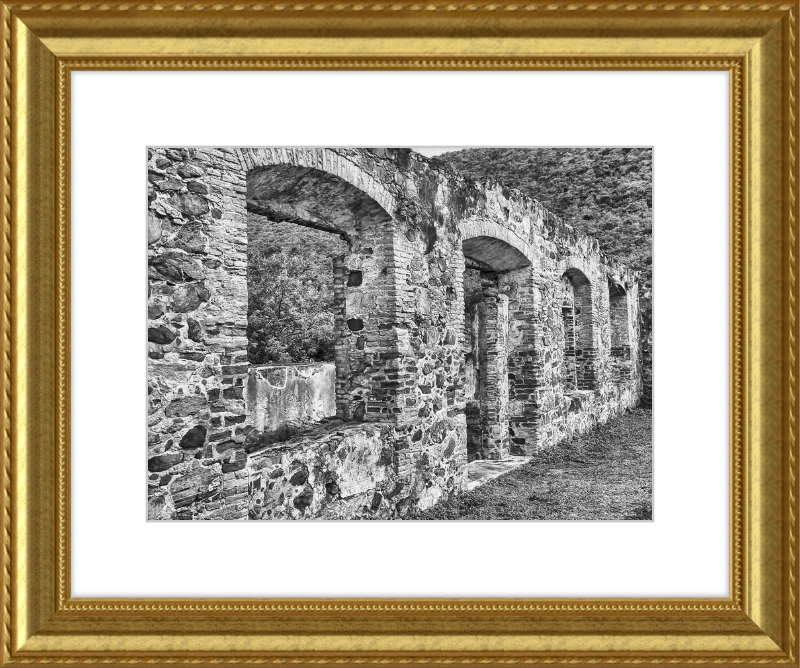 Annaberg Sugar Mill Arches - B&W