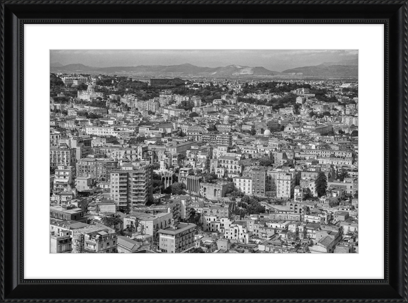 Naples from Castel Nuovo - B&W