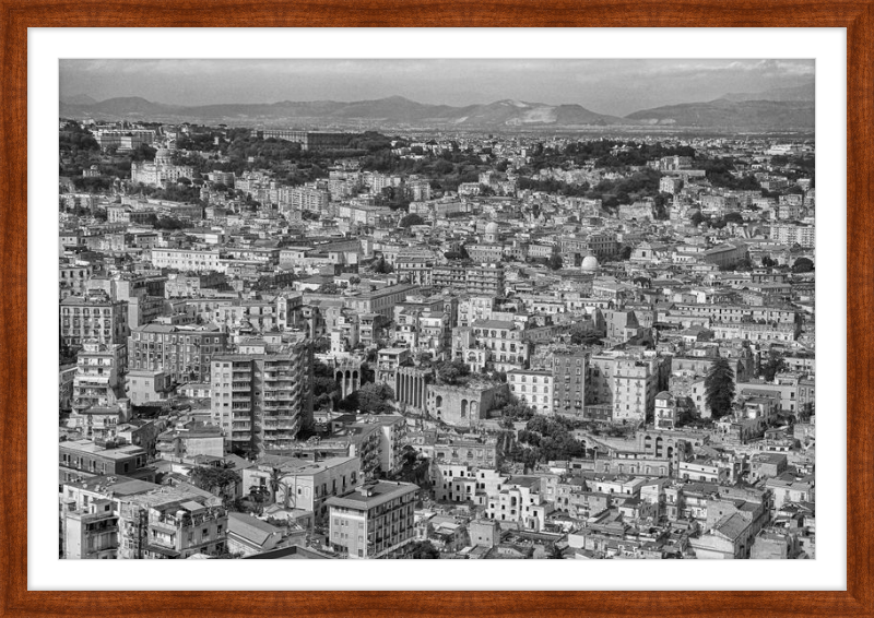 Naples from Castel Nuovo - B&W
