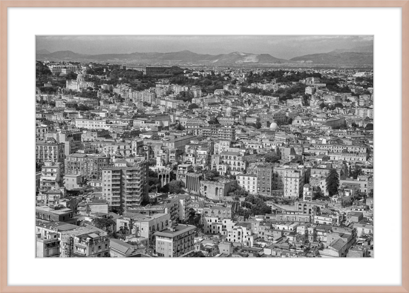 Naples from Castel Nuovo - B&W