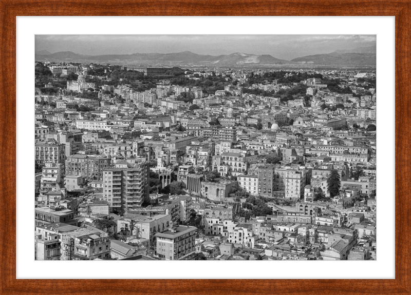 Naples from Castel Nuovo - B&W