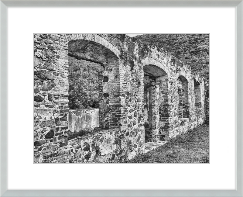 Annaberg Sugar Mill Arches - B&W