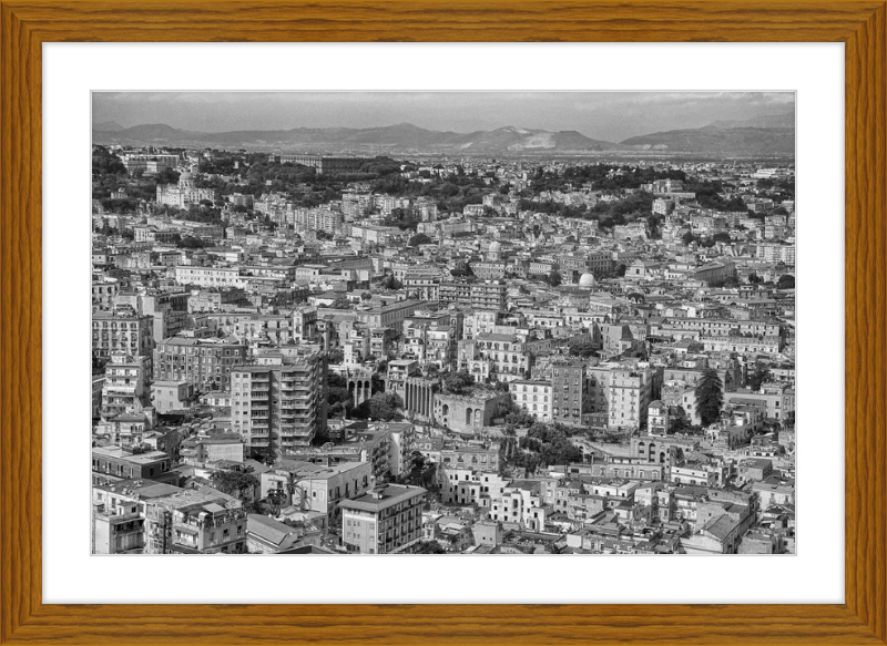 Naples from Castel Nuovo - B&W