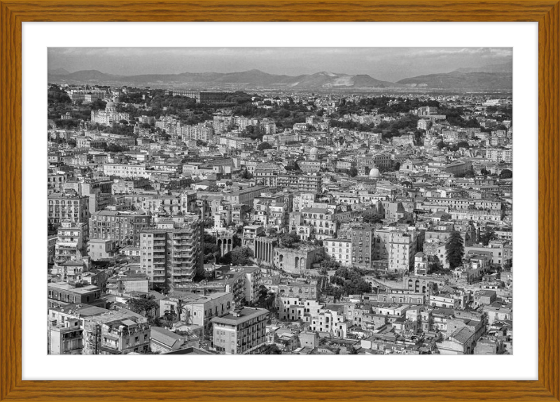 Naples from Castel Nuovo - B&W