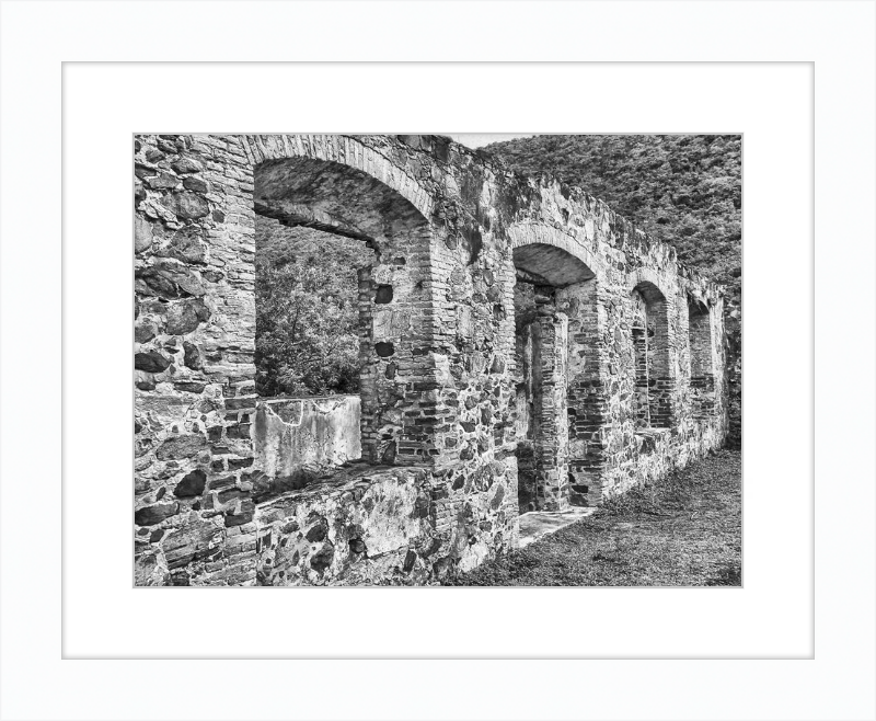 Annaberg Sugar Mill Arches - B&W
