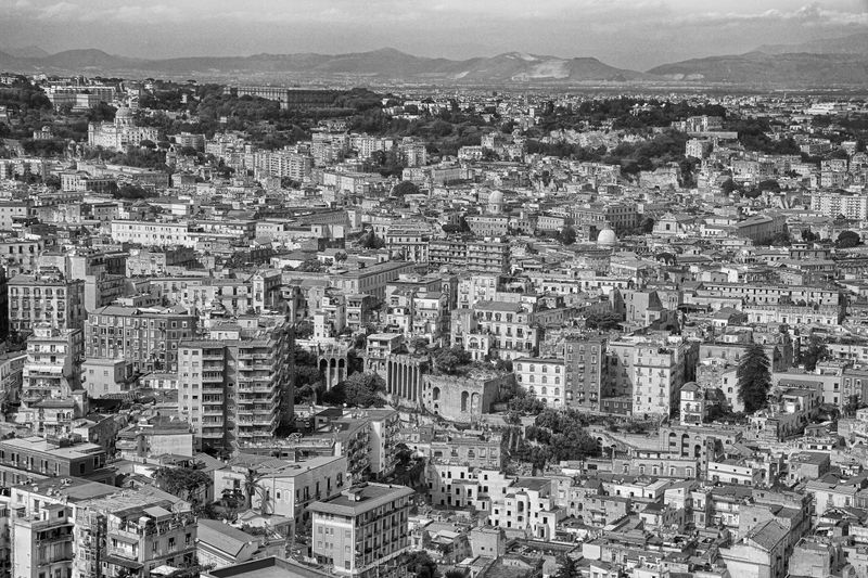 Naples from Castel Nuovo - B&W