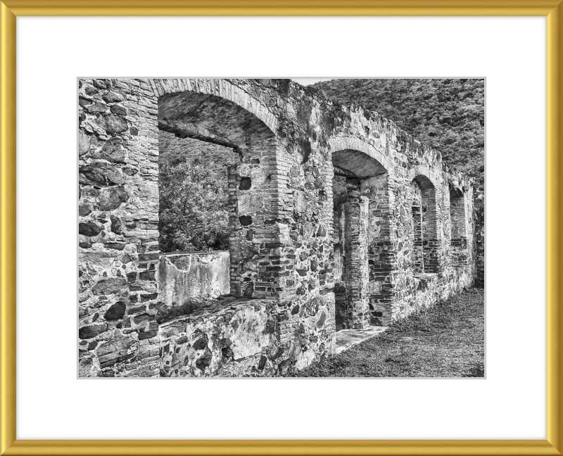 Annaberg Sugar Mill Arches - B&W