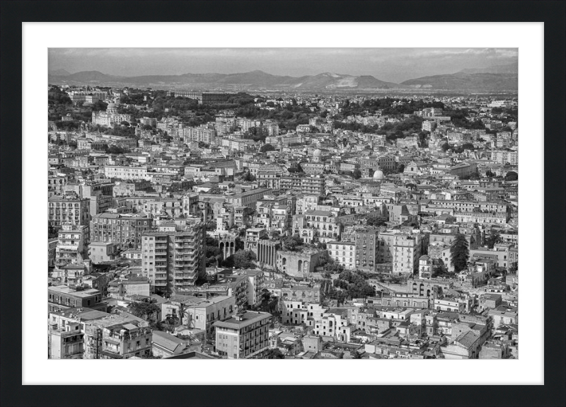 Naples from Castel Nuovo - B&W