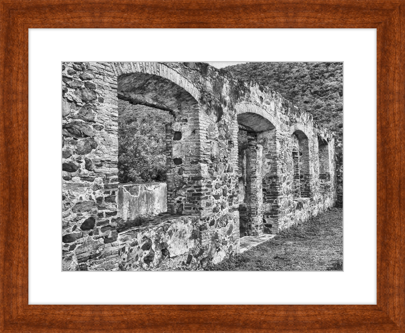 Annaberg Sugar Mill Arches - B&W