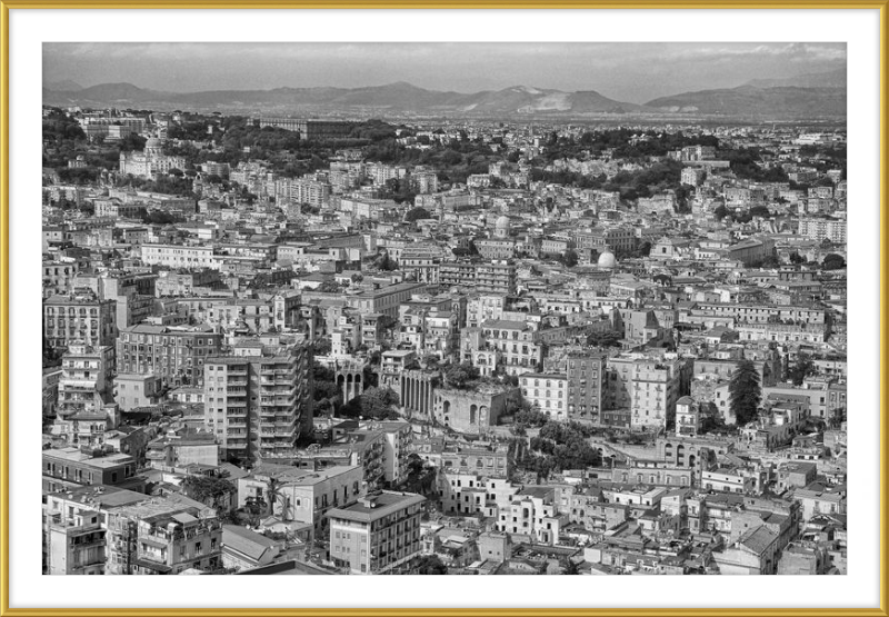 Naples from Castel Nuovo - B&W