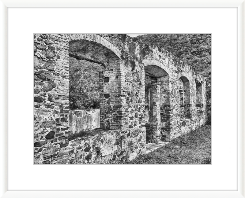 Annaberg Sugar Mill Arches - B&W