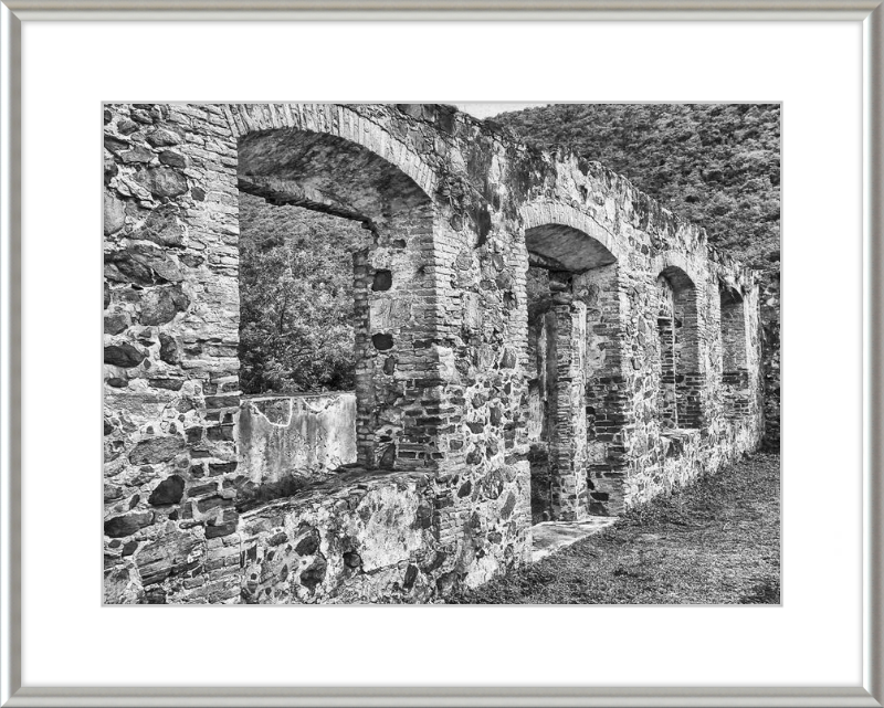 Annaberg Sugar Mill Arches - B&W