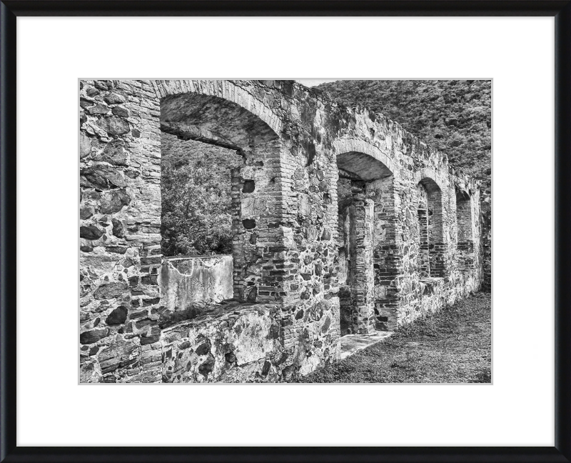 Annaberg Sugar Mill Arches - B&W