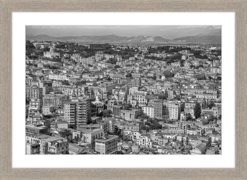 Naples from Castel Nuovo - B&W