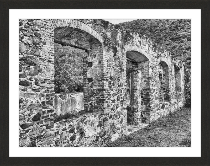 Annaberg Sugar Mill Arches - B&W