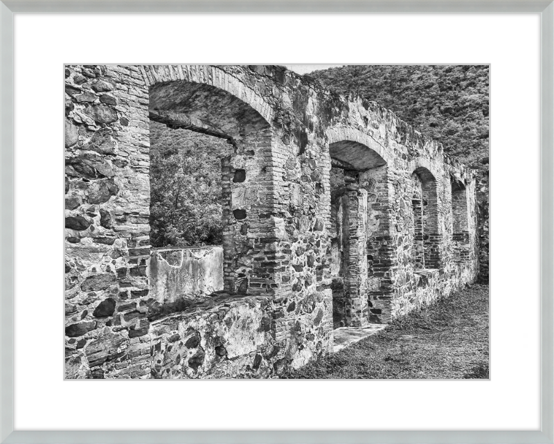 Annaberg Sugar Mill Arches - B&W