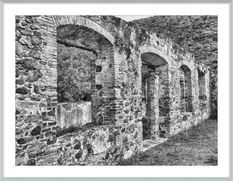 Annaberg Sugar Mill Arches - B&W