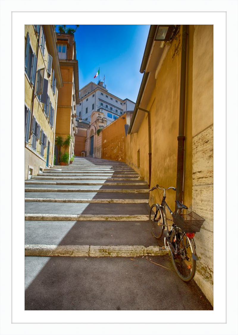 Bicycle on the Stairs