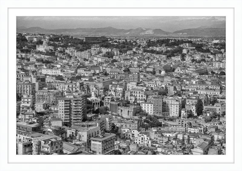 Naples from Castel Nuovo - B&W