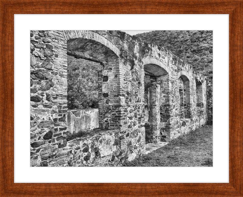 Annaberg Sugar Mill Arches - B&W