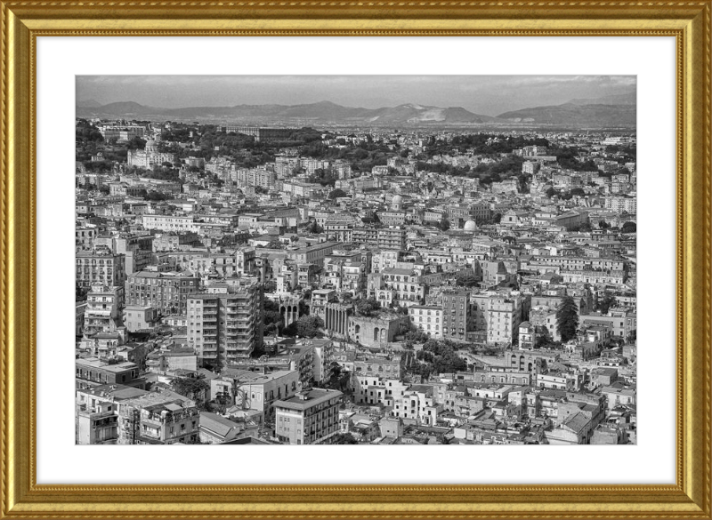 Naples from Castel Nuovo - B&W