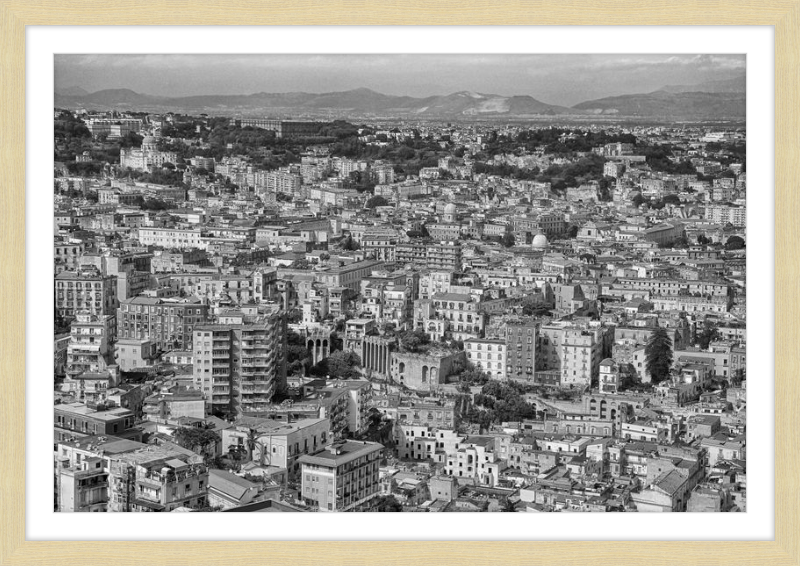 Naples from Castel Nuovo - B&W