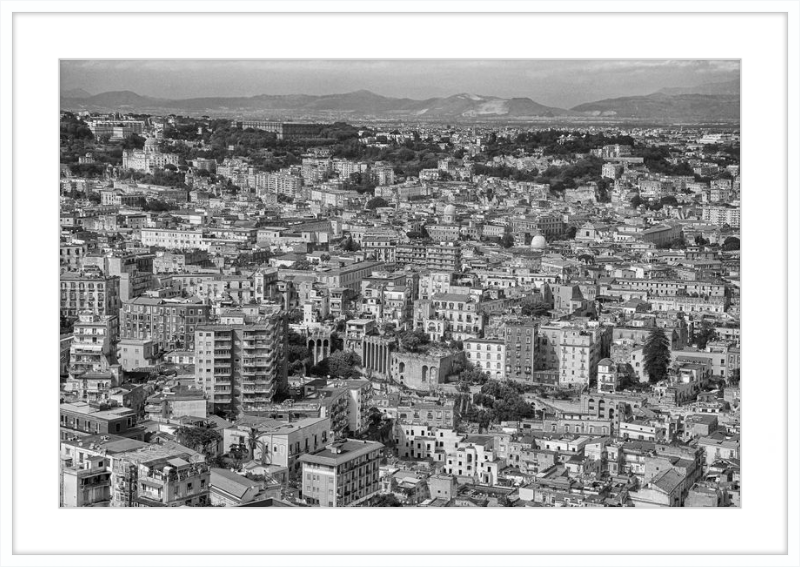 Naples from Castel Nuovo - B&W