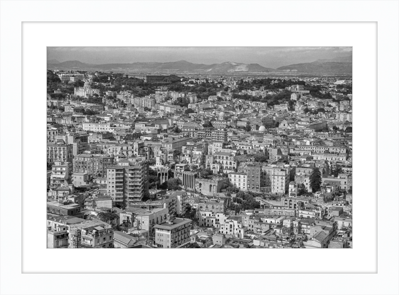 Naples from Castel Nuovo - B&W