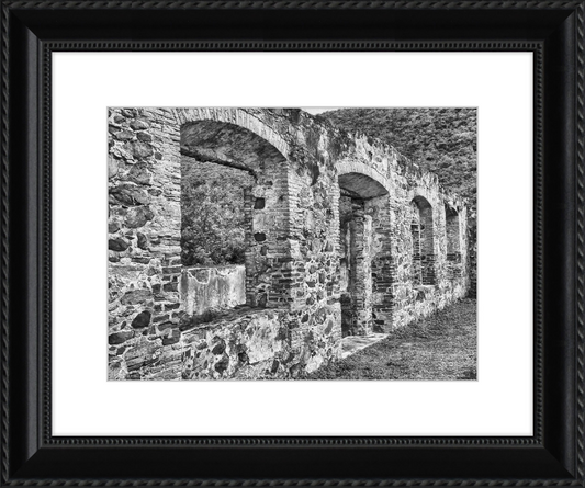 Annaberg Sugar Mill Arches - B&W